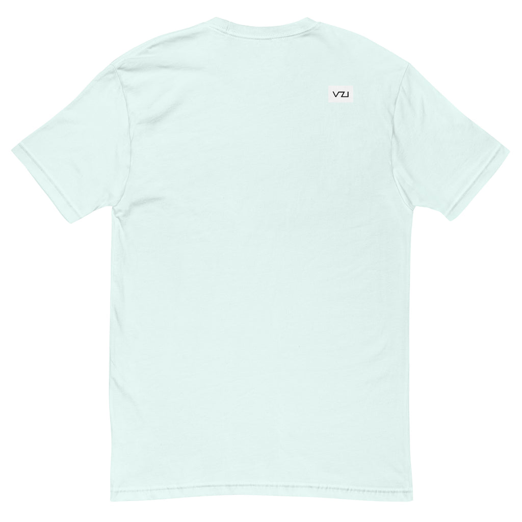 VZI Couture: Men's Fitted T-Shirt - Digital Meditation, Smart Casual, Streetwear
