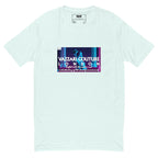 VZI Couture: Men's Fitted T-Shirt - Digital Meditation, Smart Casual, Streetwear