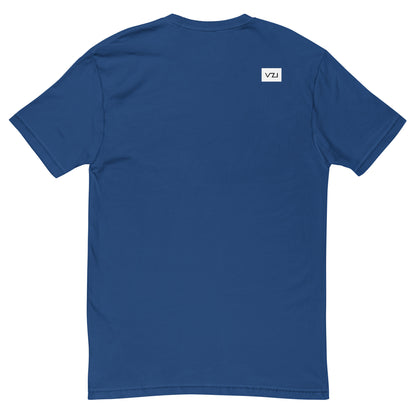 VZI Couture: Men's Fitted T-Shirt - Digital Meditation, Smart Casual, Streetwear