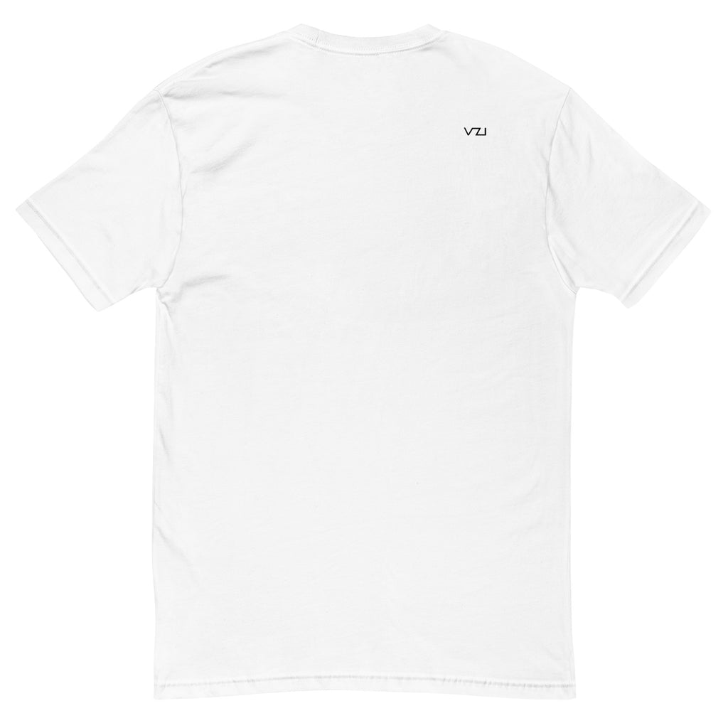 VZI Couture: Men's Fitted T-Shirt - Digital Meditation, Smart Casual, Streetwear
