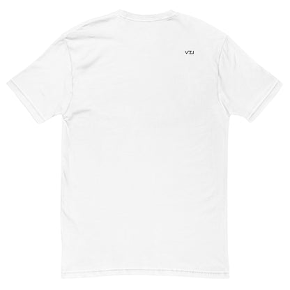 VZI Couture: Men's Fitted T-Shirt - Digital Meditation, Smart Casual, Streetwear