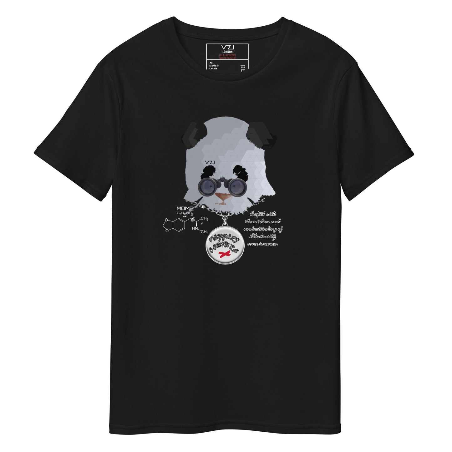 Ecstasy Panda - T-Shirt For Men's - Premium Cotton - Super Cotton, Smart Casual, Streetwear, High-End Couture
