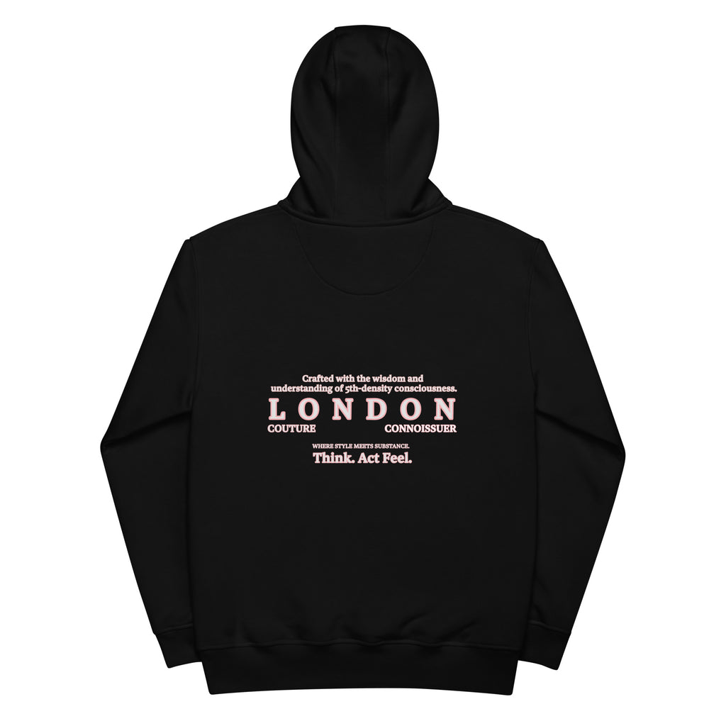 Trauma Bonding: Unisex Nouveau Noir Hoodie - Organic Hoodie: Smart Casual, Streetwear, Couture Statement, Fashion 2075