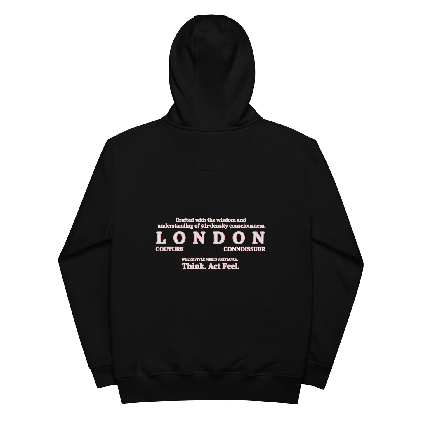 Trauma Bonding: Unisex Nouveau Noir Hoodie - Organic Hoodie: Smart Casual, Streetwear, Couture Statement, Fashion 2075