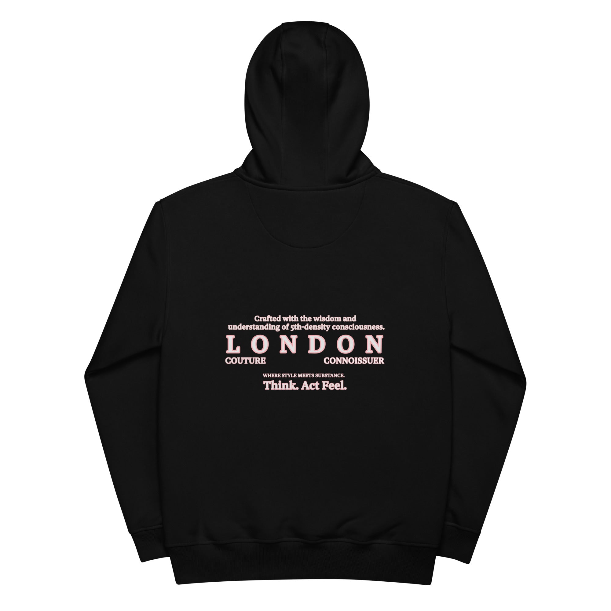 Trauma Bonding: Unisex Nouveau Noir Hoodie - Organic Hoodie: Smart Casual, Streetwear, Couture Statement, Fashion 2075