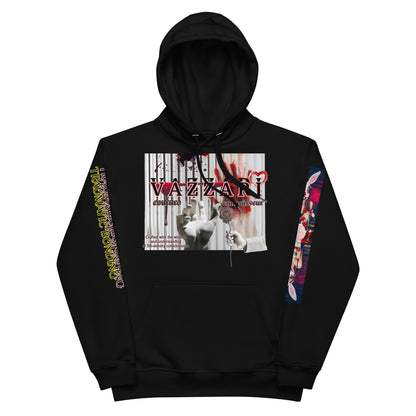 Trauma Bonding: Unisex Nouveau Noir Hoodie - Organic Hoodie: Smart Casual, Streetwear, Couture Statement, Fashion 2075