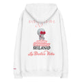 Vazzari La Dolce Vita Hoodie – Pink – White – back view – clean studio shot