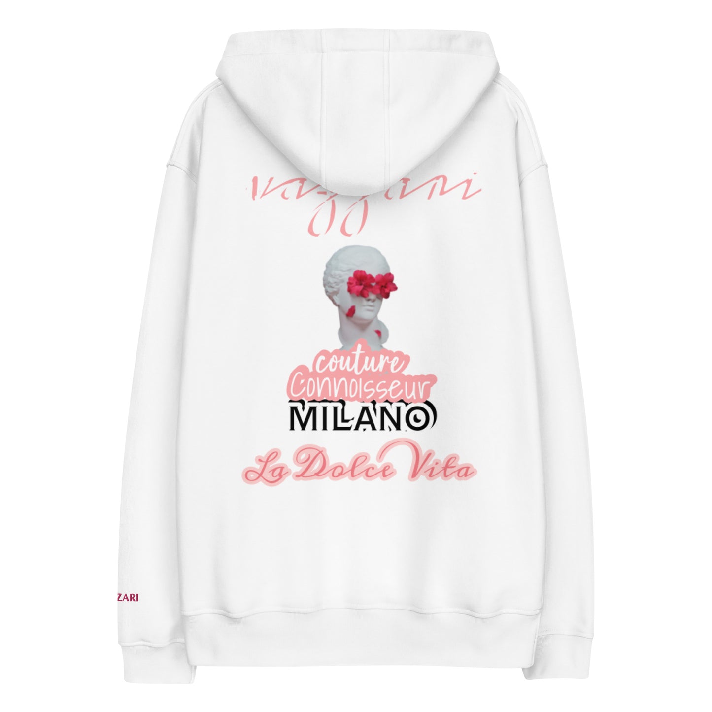 VZI - La Dolce Vita: Women's Organic Hoodie - Comfortable, Smart Casual, Pink Edition, Night In Town
