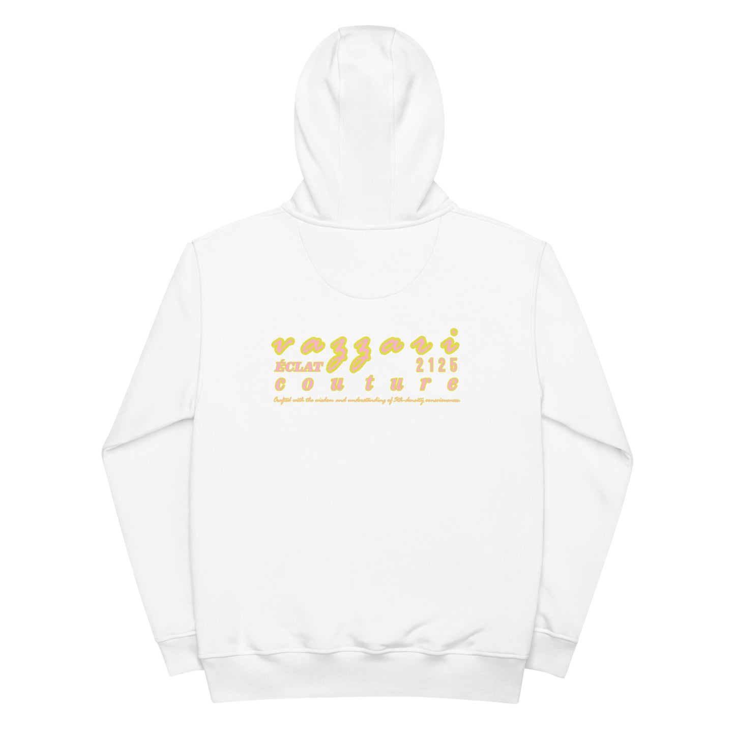 Gold Digger: Unisex Blanc Eclat Hoodie - Organic Hoodie: Smart Casual, Streetwear, Couture Statement, Fashion 2125