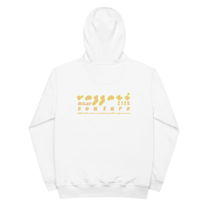 Gold Digger: Unisex Blanc Eclat Hoodie - Organic Hoodie: Smart Casual, Streetwear, Couture Statement, Fashion 2125