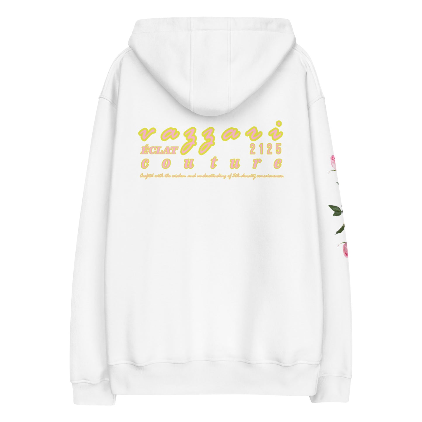 Gold Digger: Unisex Blanc Eclat Hoodie - Organic Hoodie: Smart Casual, Streetwear, Couture Statement, Fashion 2125