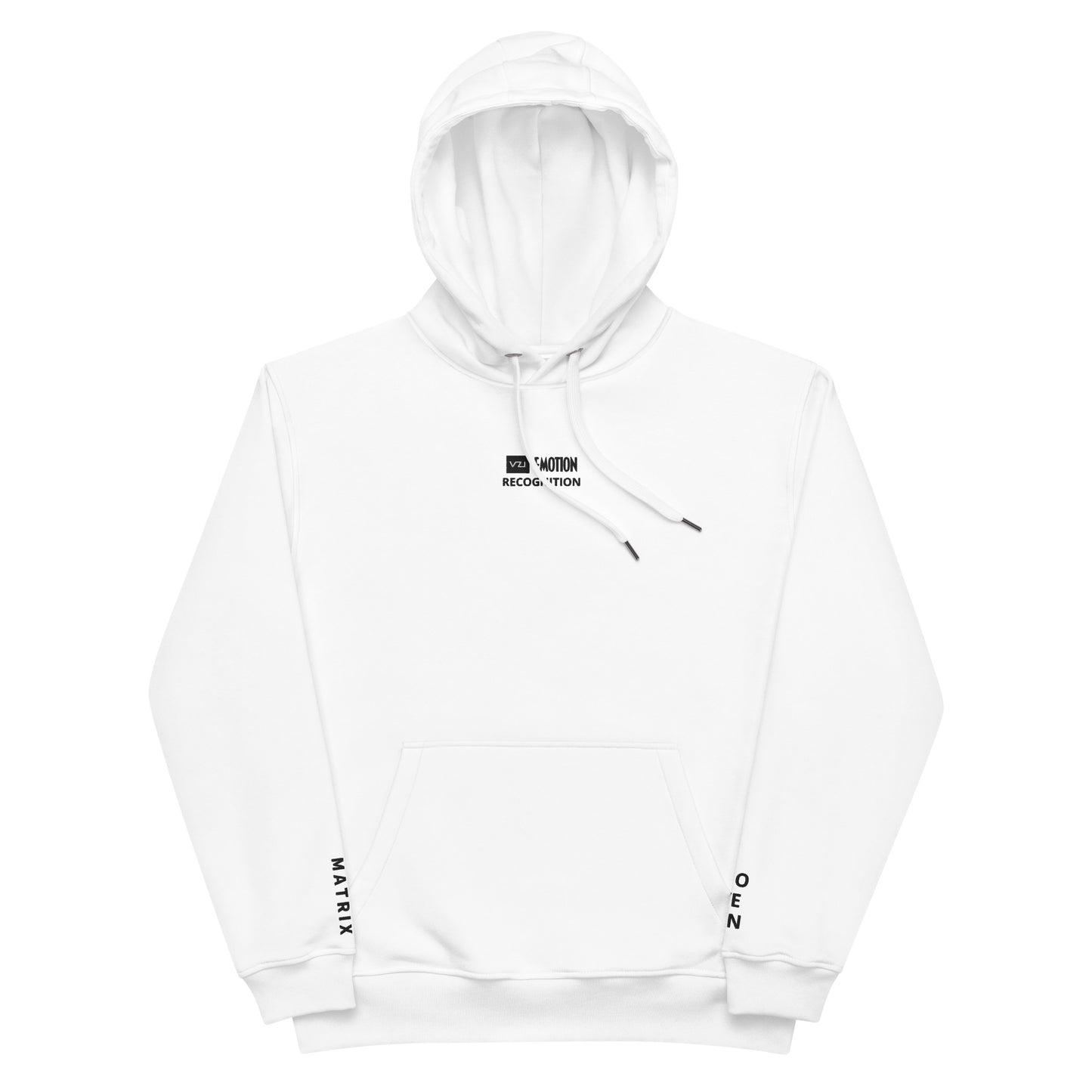 Advance Matrix: Unisex Blanc Eclat Hoodie - Organic Hoodie: Smart Casual, Streetwear, Couture Statement, Fashion 2125