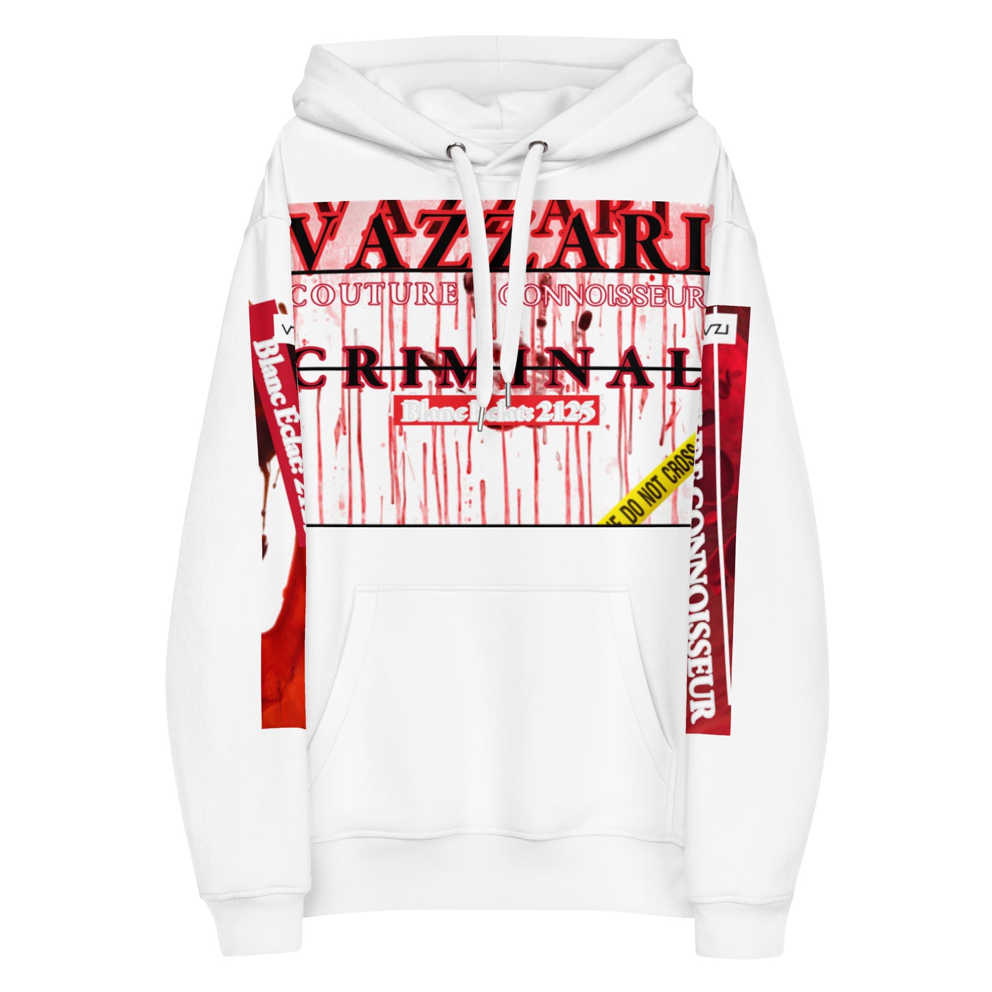 CRIMINAL VAZZARI Unisex Blanc Eclat Hoodie - Organic Hoodie
