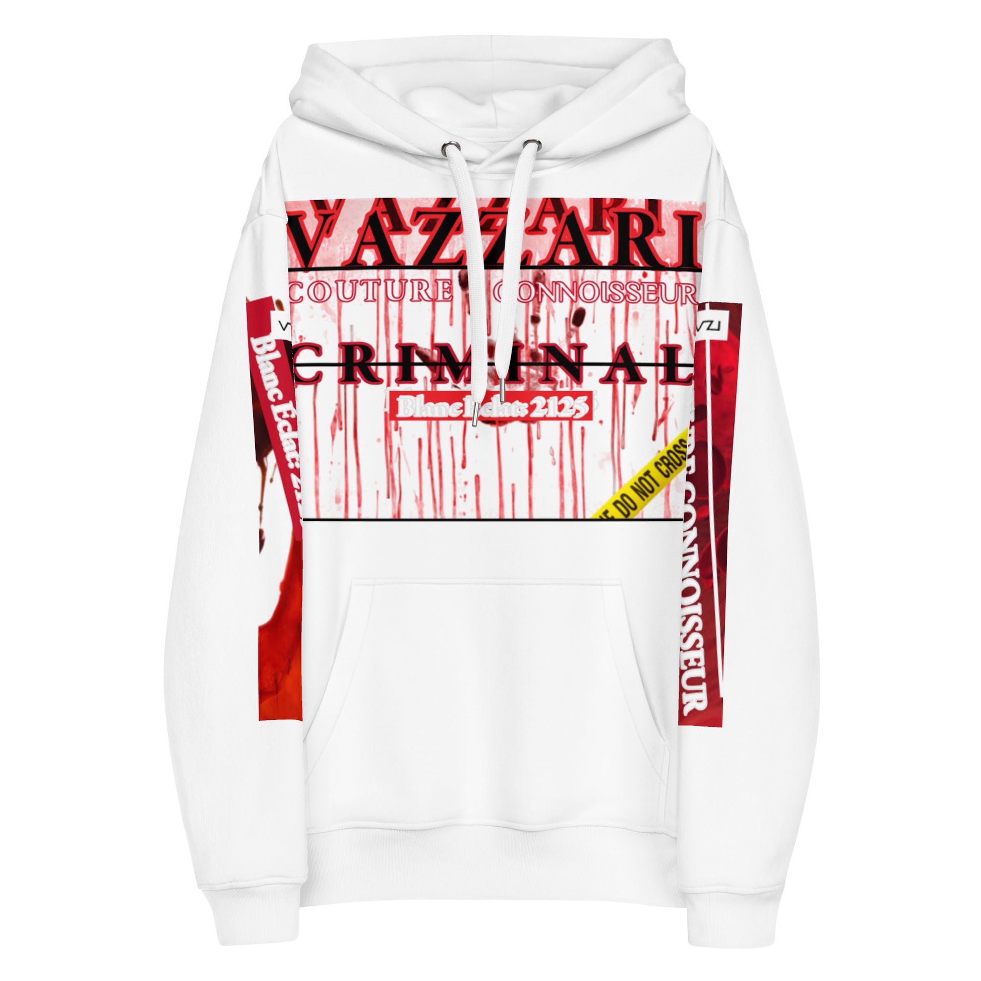 CRIMINAL VAZZARI Unisex Blanc Eclat Hoodie - Organic Hoodie