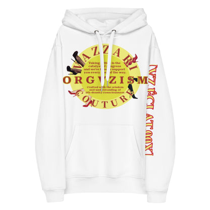 O R G V Z I S M: Unisex Blanc Eclat Hoodie - Organic Hoodie - VAZZARI - VZI