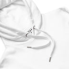Advance Matrix: Unisex Blanc Eclat Hoodie - Organic Hoodie: Smart Casual, Streetwear, Couture Statement, Fashion 2125
