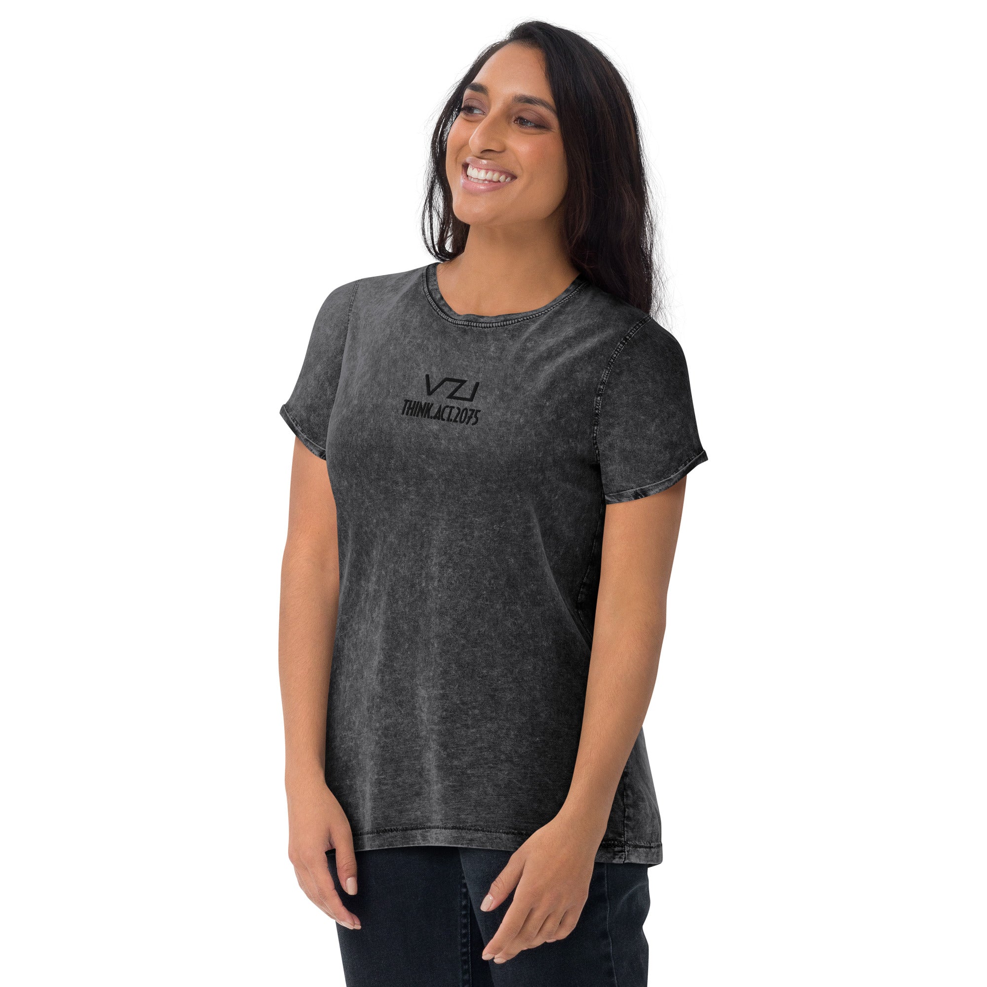 VZI T-Shirt – T-Shirt für Damen: Jeans-T-Shirt, Streetwear, Smart Casual, Jeans