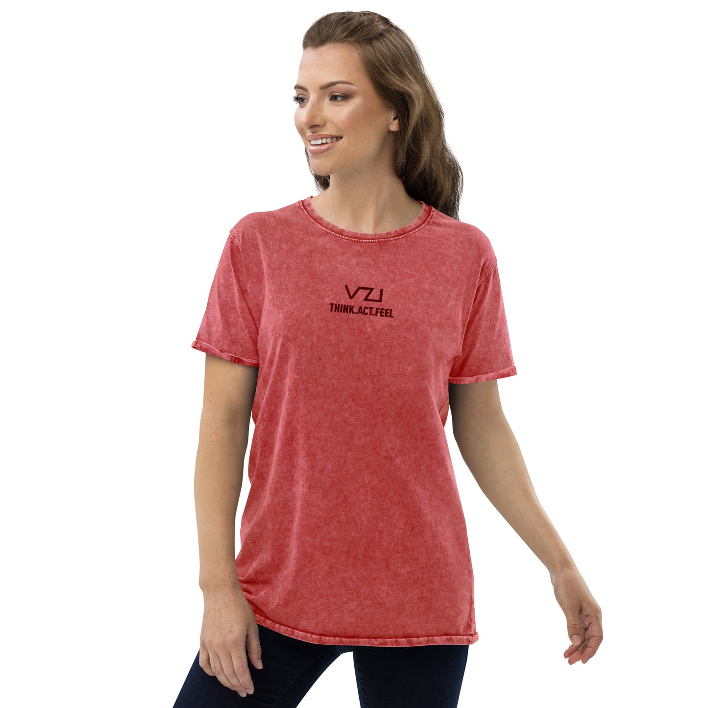 VZI T-Shirt – T-Shirt für Damen: Jeans-T-Shirt, Streetwear, Smart Casual, Jeans,