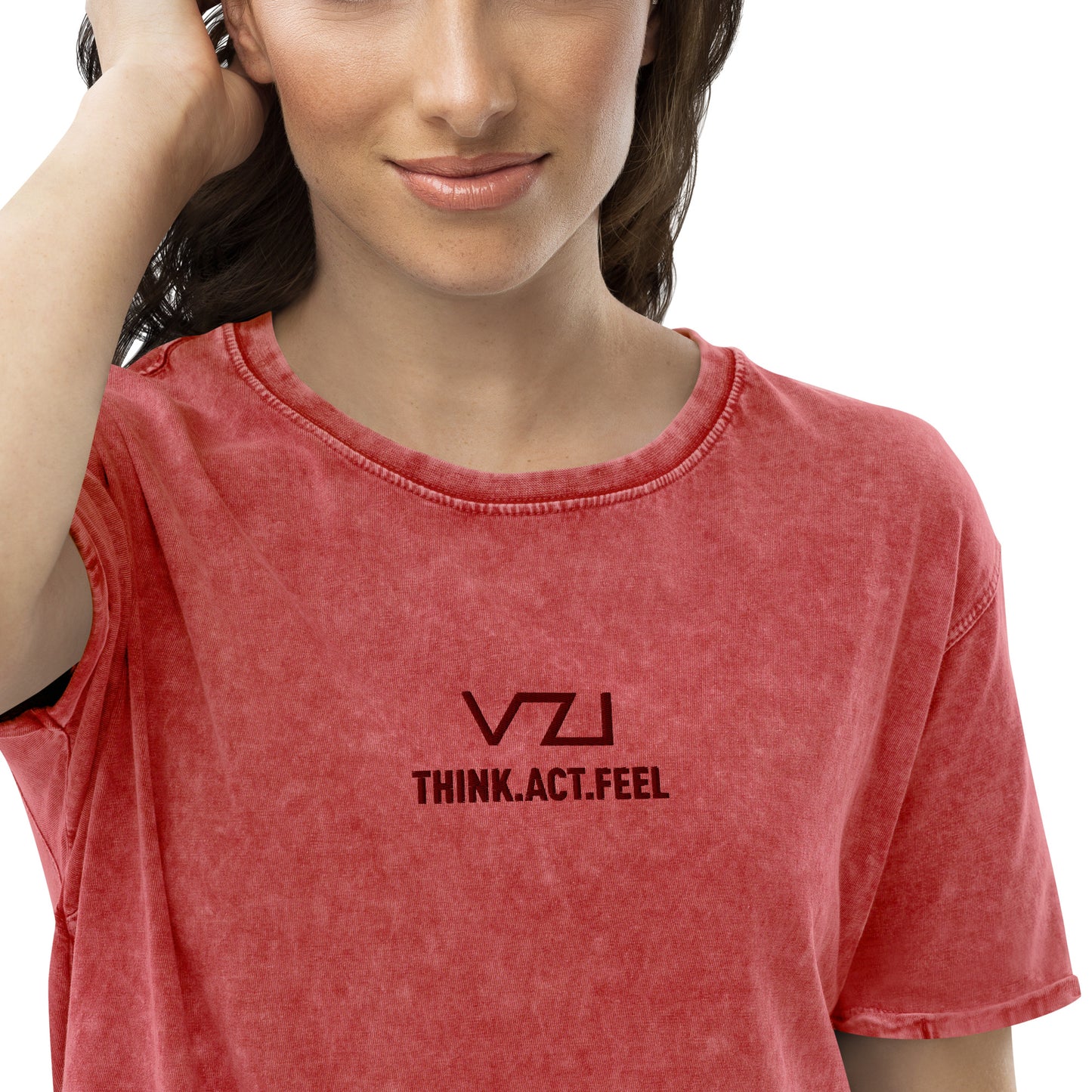 T-shirt VZI - T-shirt pour femme: T-shirt en jean, Streetwear, Smart Casual, Jeans,