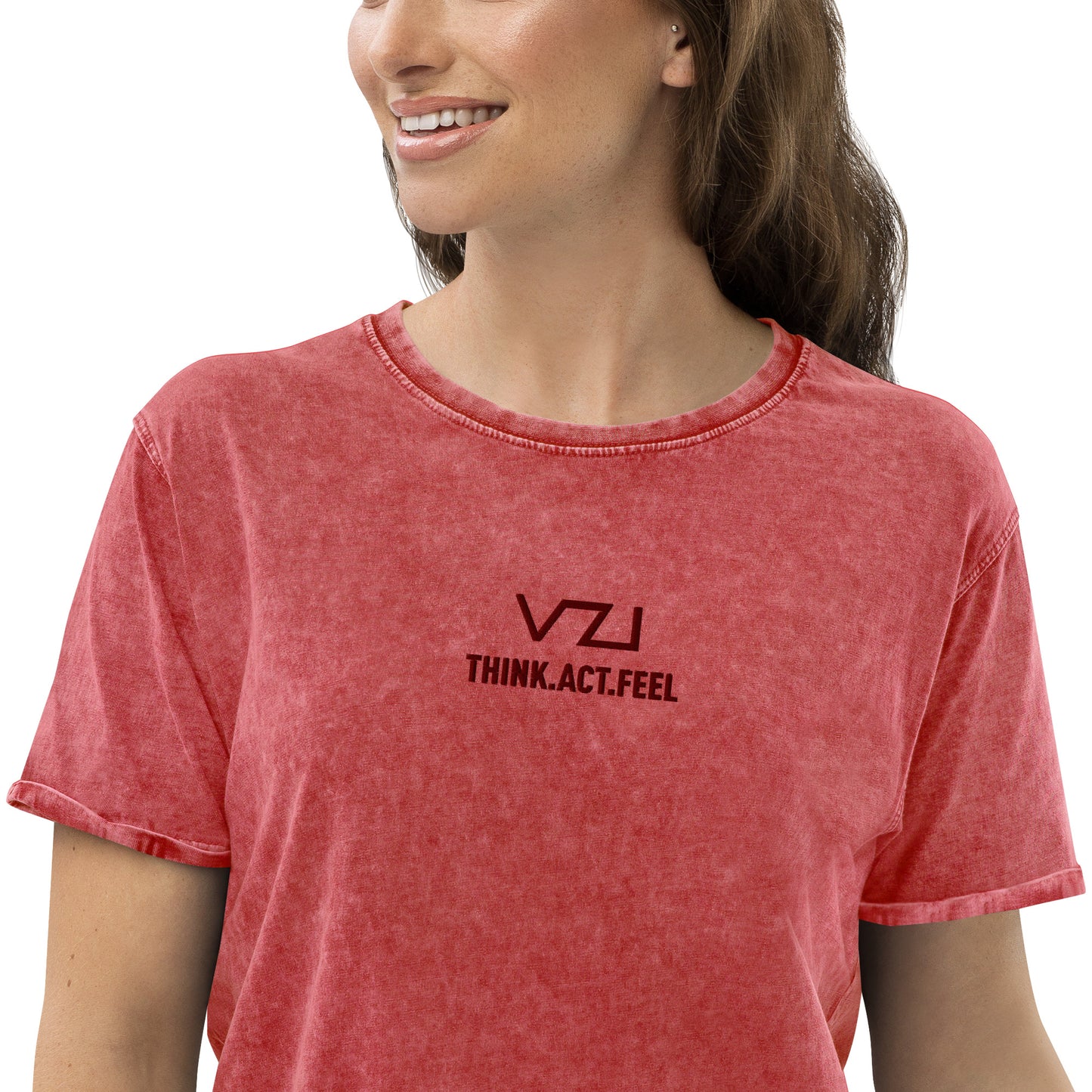 T-shirt VZI - T-shirt pour femme: T-shirt en jean, Streetwear, Smart Casual, Jeans,