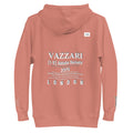 Vazzari Aethonius Men's Hoodie – Dusty Rose – back view – clean studio shot