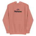 Vazzari Plutonicus Men's Hoodie – Dusty Rose – front view – clean studio shot