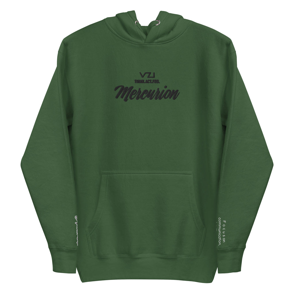 Mercurion: Men's Hoodie, Classic Cotton: Focus on communication, intelligence, and agility.(Empowerment)