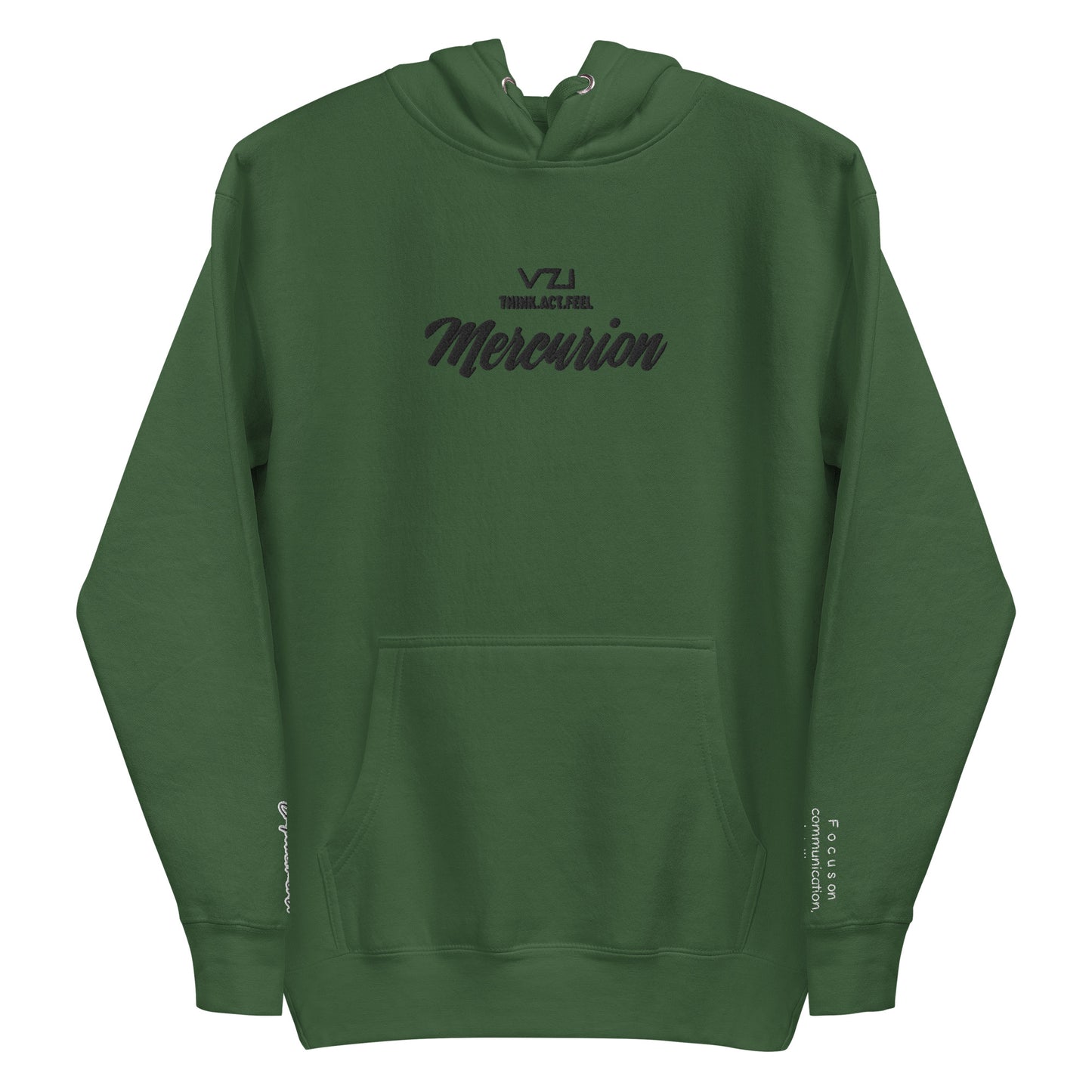 Mercurion: Men's Hoodie, Classic Cotton: Focus on communication, intelligence, and agility.(Empowerment)
