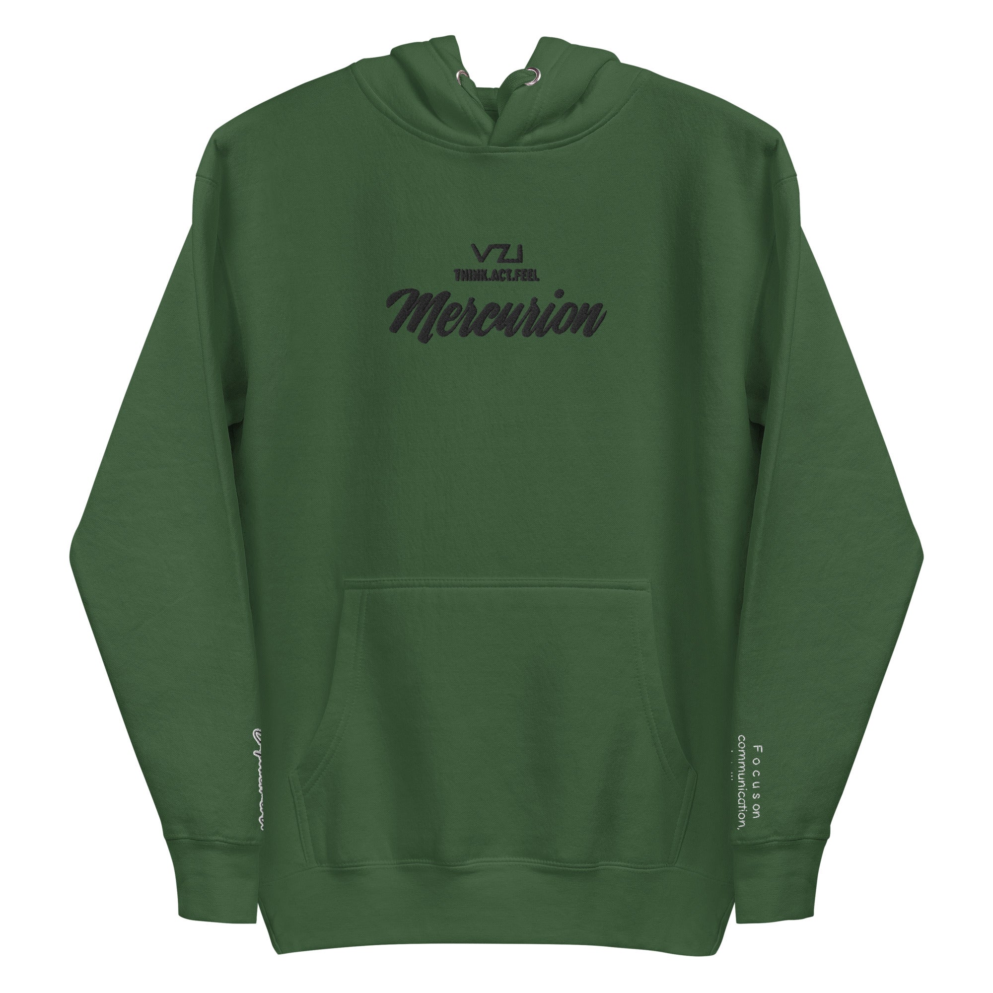 Mercurion: Men's Hoodie, Classic Cotton: Focus on communication, intelligence, and agility.(Empowerment)