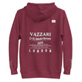 Vazzari Aethonius Men's Hoodie – Maroon – back view – clean studio shot