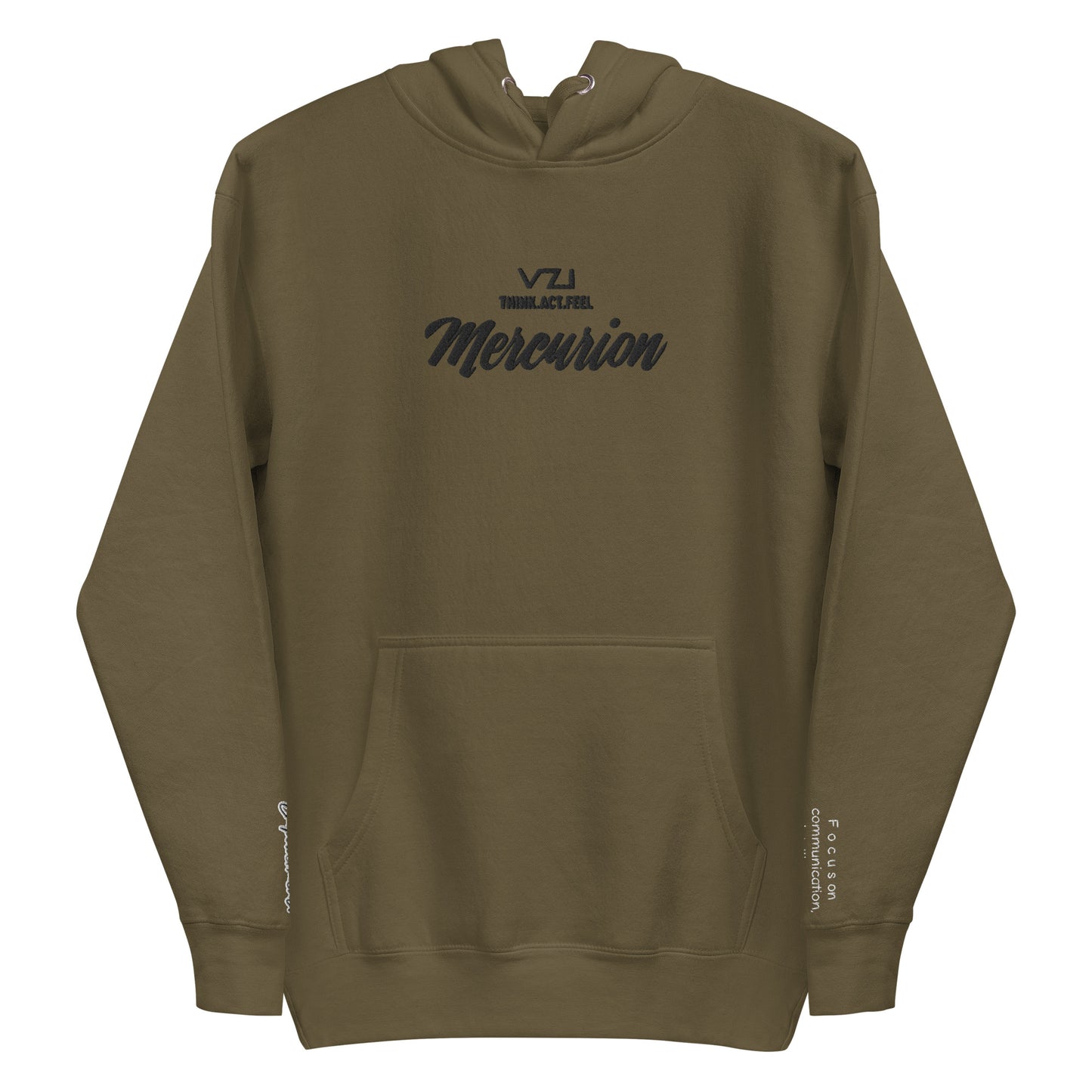 Mercurion: Men's Hoodie, Classic Cotton: Focus on communication, intelligence, and agility.(Empowerment)