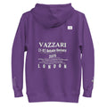 Vazzari Uranexus Men's Hoodie – Purple – back view – clean studio shot