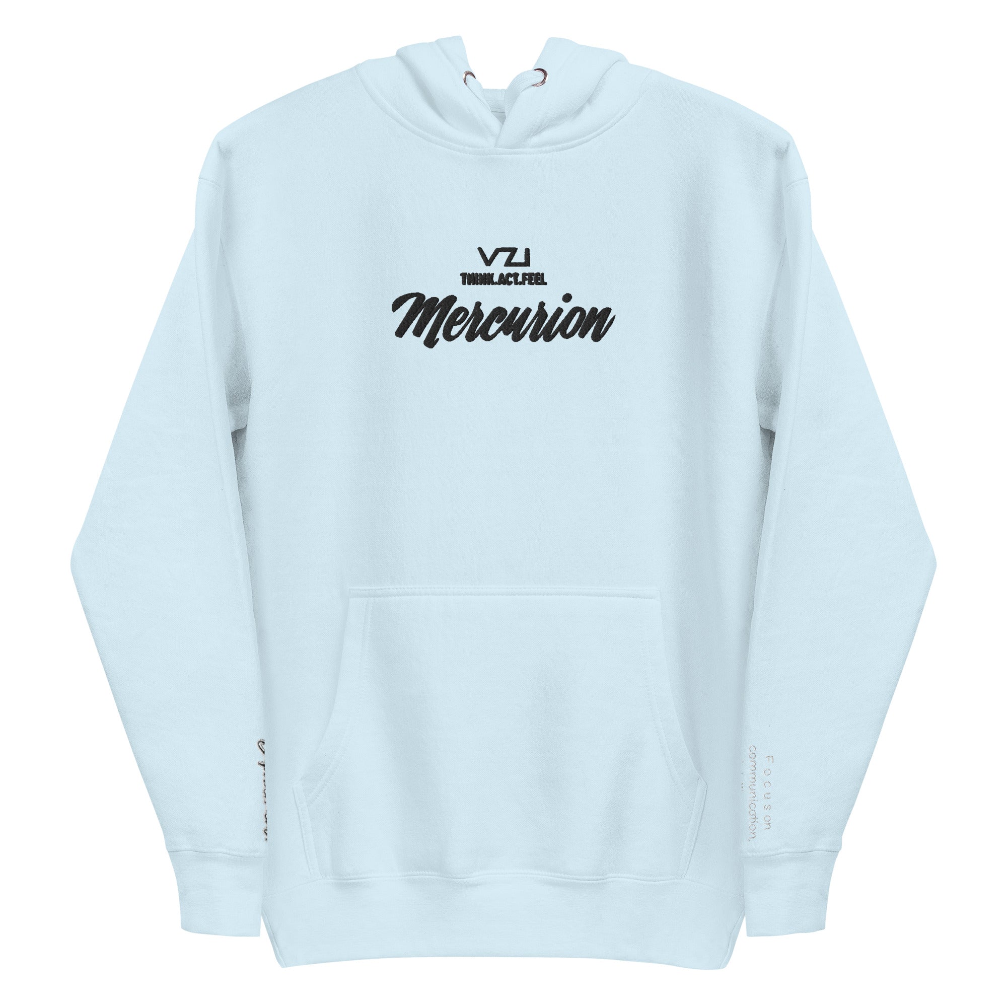 Mercurion: Men's Hoodie, Classic Cotton: Focus on communication, intelligence, and agility.(Empowerment)
