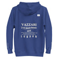 Vazzari Mercurion Men's Hoodie – Team Royal – back view – clean studio shot