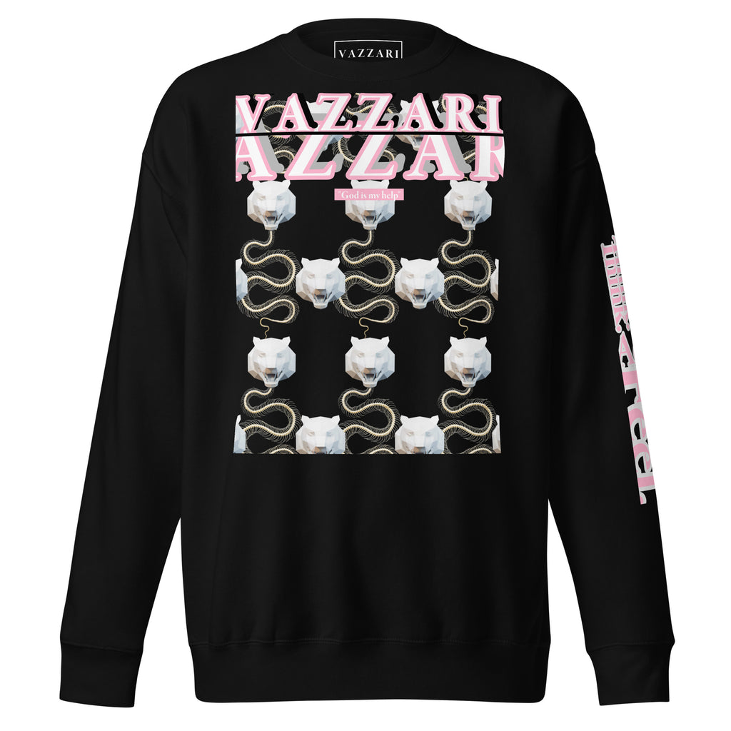 VZI VAZZARI TIGER SNAKE UNISEX FUTURISTIC SWEATSHIRT