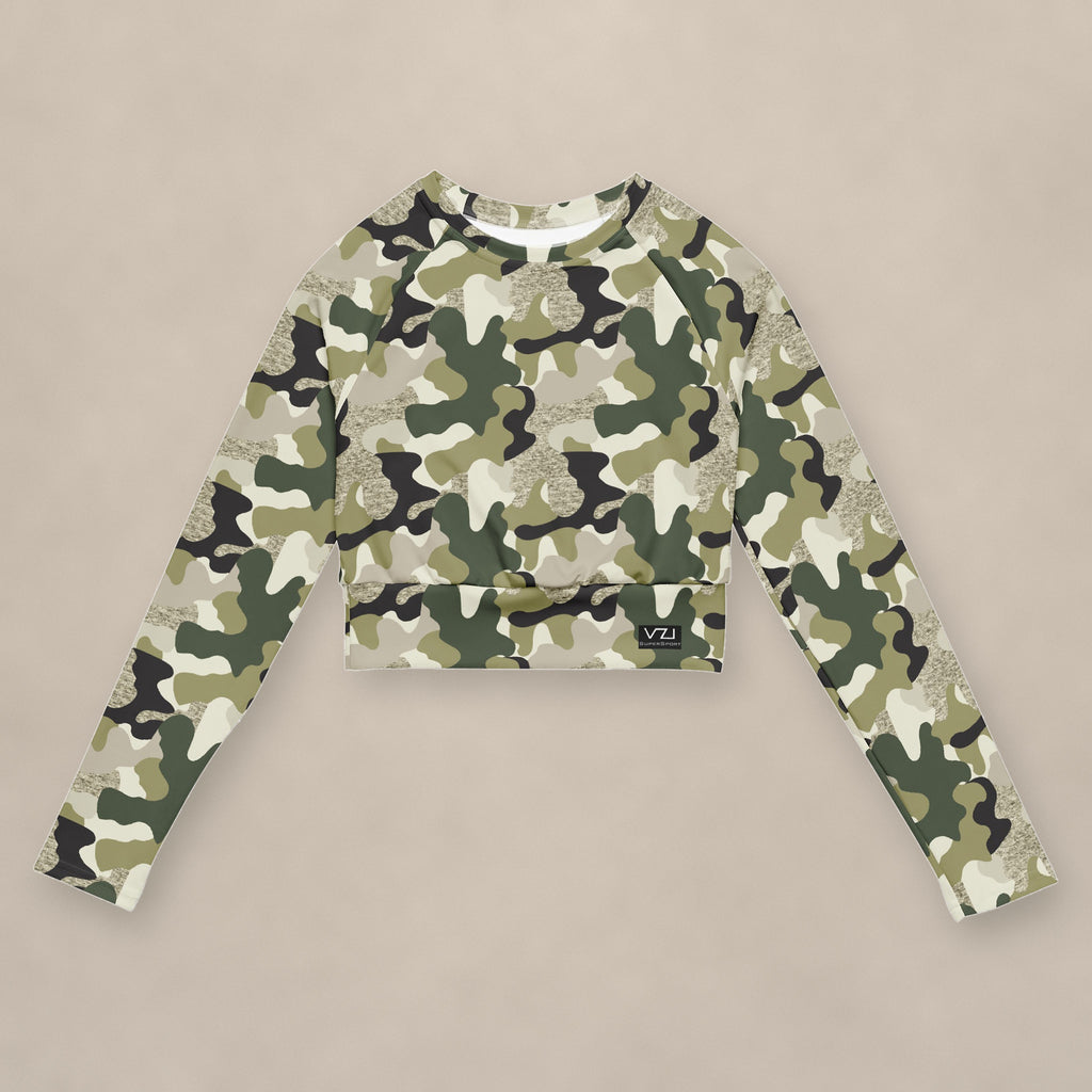 Vazzari Ammo Attire Crop Top on beige studio wall