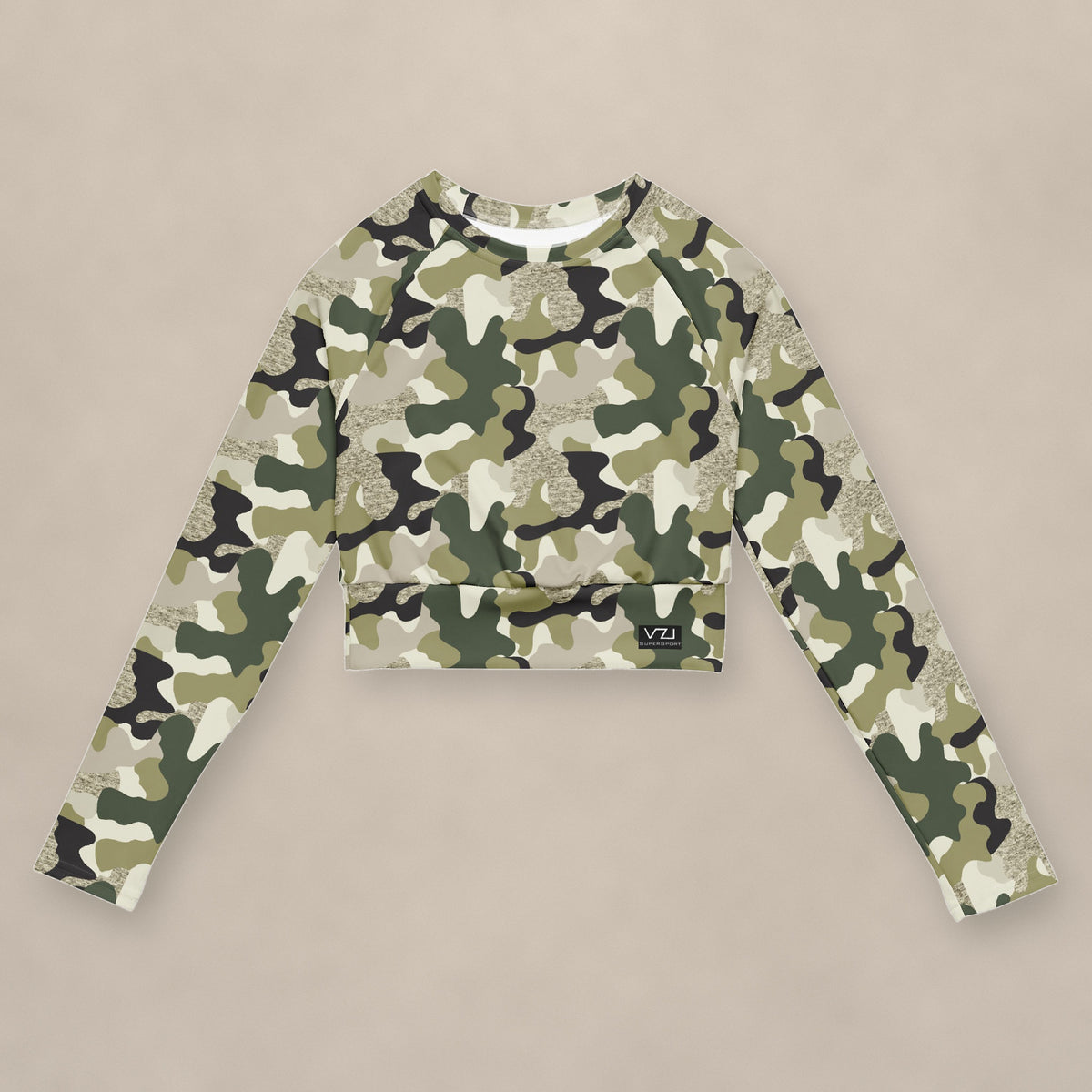 Vazzari Ammo Attire Crop Top on beige studio wall