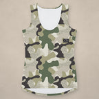 Vazzari Ammo Attire Tank Top on beige studio wall