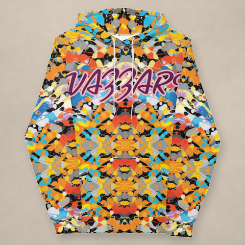 Vazzari Amor Vitae Fleece Hoodie II on beige studio wall