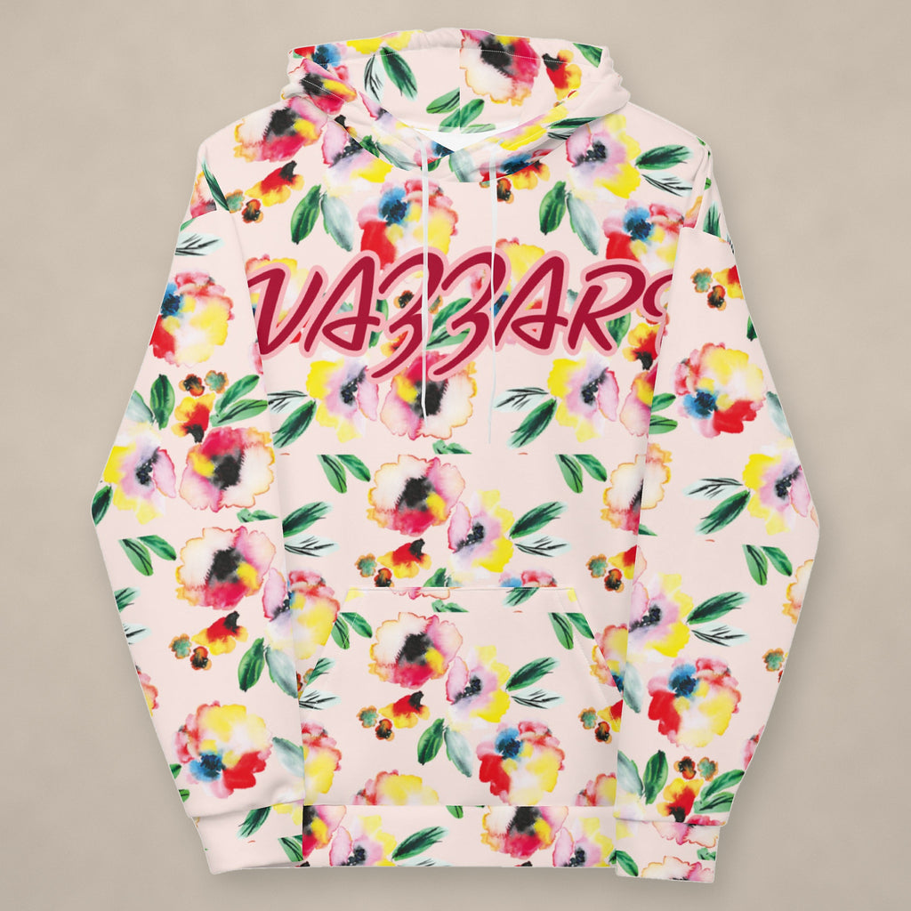 Vazzari Amor Vitae Fleece Hoodie III on beige studio wall