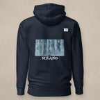 Vazzari Ardentis Hoodie on beige studio wall