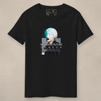 Vazzari Aristocratic Brunette Tee on beige studio wall