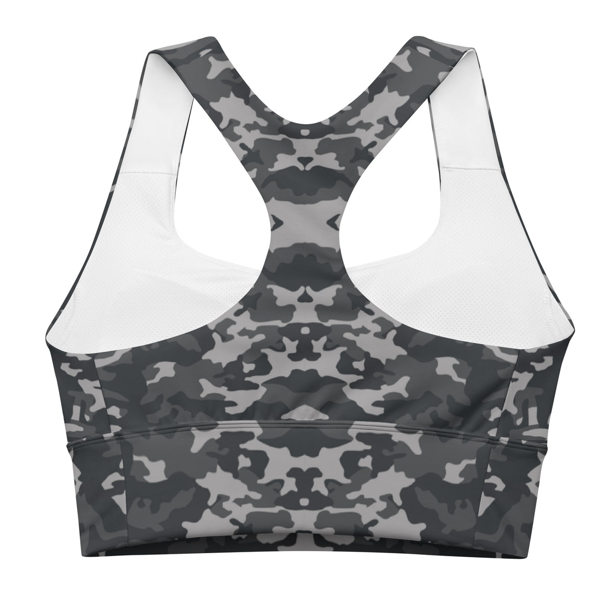 Vazzari Army 2075 Longline Bra – back view – clean studio shot