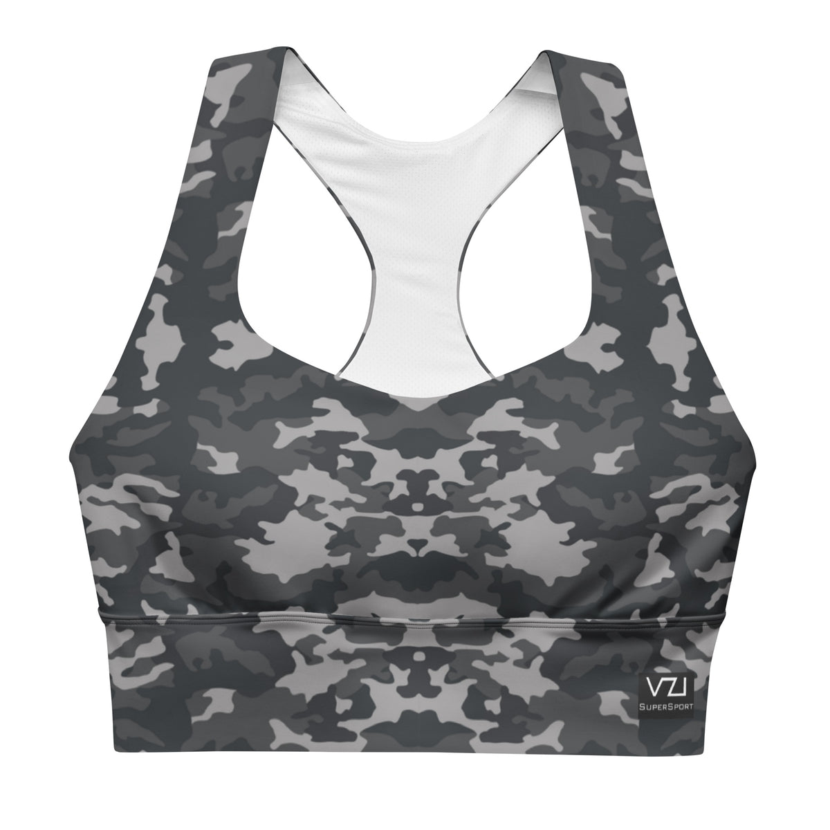 Vazzari Army 2075 Longline Bra – front view – clean studio shot