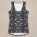 Vazzari Army 2075 Tank Top on beige studio wall