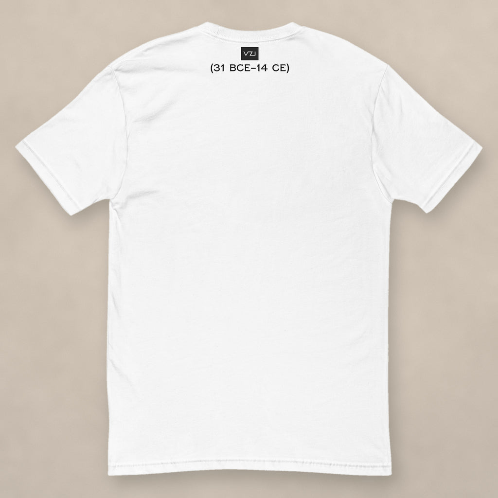 Vazzari Augustus Fitted Tee on beige studio wall