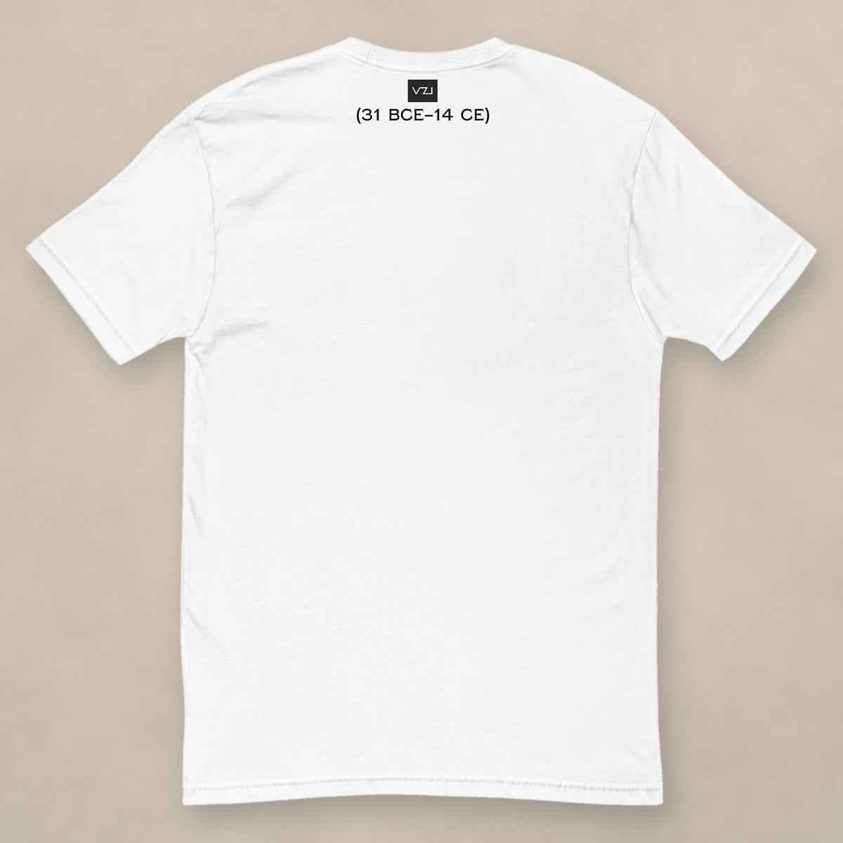 Vazzari Augustus Fitted Tee on beige studio wall