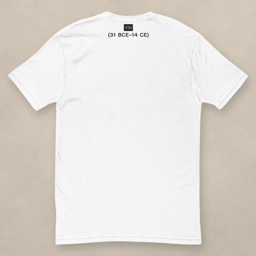 Vazzari Augustus Fitted Tee on beige studio wall