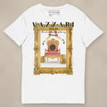 Vazzari Baroque Hack Tee on beige studio wall