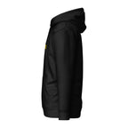 Vazzari Zenitron Hoodie – Black – left view – clean studio shot